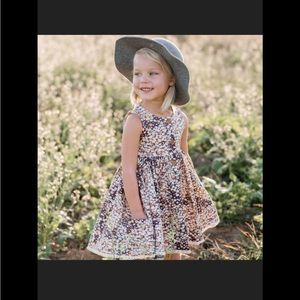 Little girls wide brimmed hat